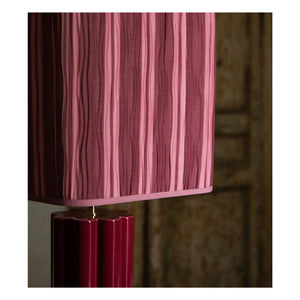 The Socialite Family - Gioia ceramic table lamp, Lisa Corti x The Socialite Family | Burgundy