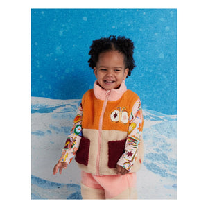 Halcyon Nights - Chaqueta sherpa con mangas desmontables | Rosa pálido