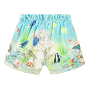 Molo - Newton Happy Ocean - Bañador de natación de fibra reciclada | Azul claro