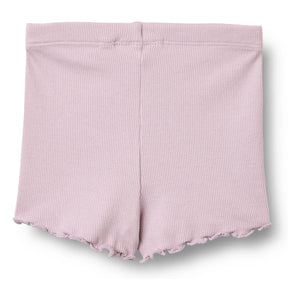 Wheat - Baby Shorts aus Bio-Baumwolle mit Rippbündchen | Lavendel
