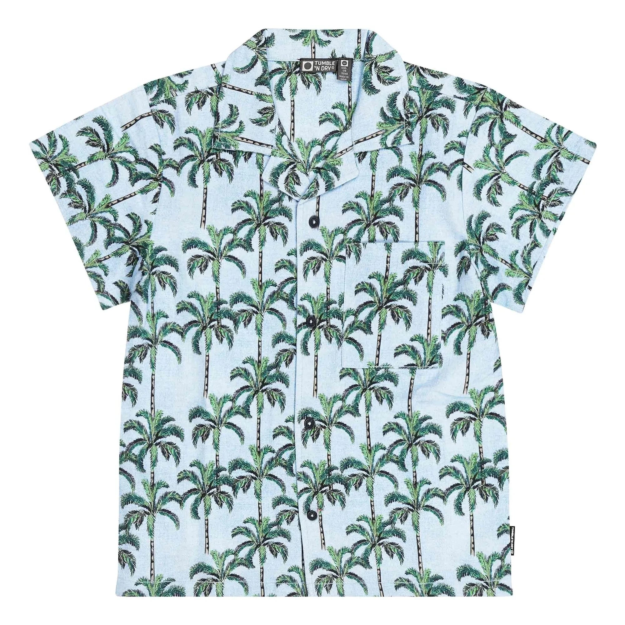 Tumble N'Dry - Palm Island gömlek | Açık mavi