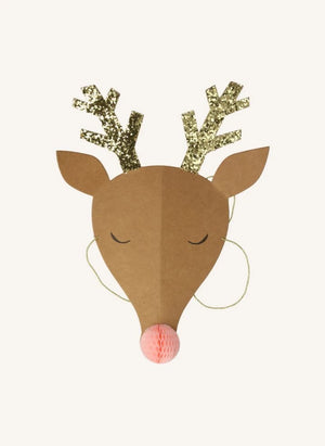 Meri Meri - Şen Geyikli Noel Şapkaları - 6'lı Set