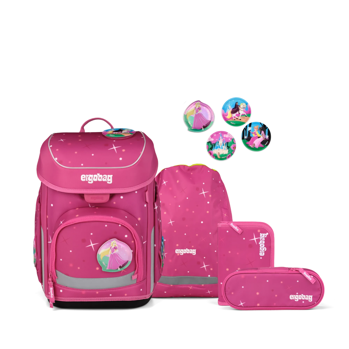 Ergobag - مجموعة حقيبة المدرسة cubo Wonbearcastle