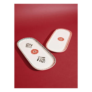 Serax - Baazar ovale Servierplatte, Waww La Table - 2er Set | Grün