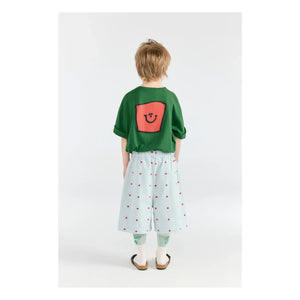 The Animals Observatory - Collie Smile T-Shirt Organic Cotton | Chrome Green