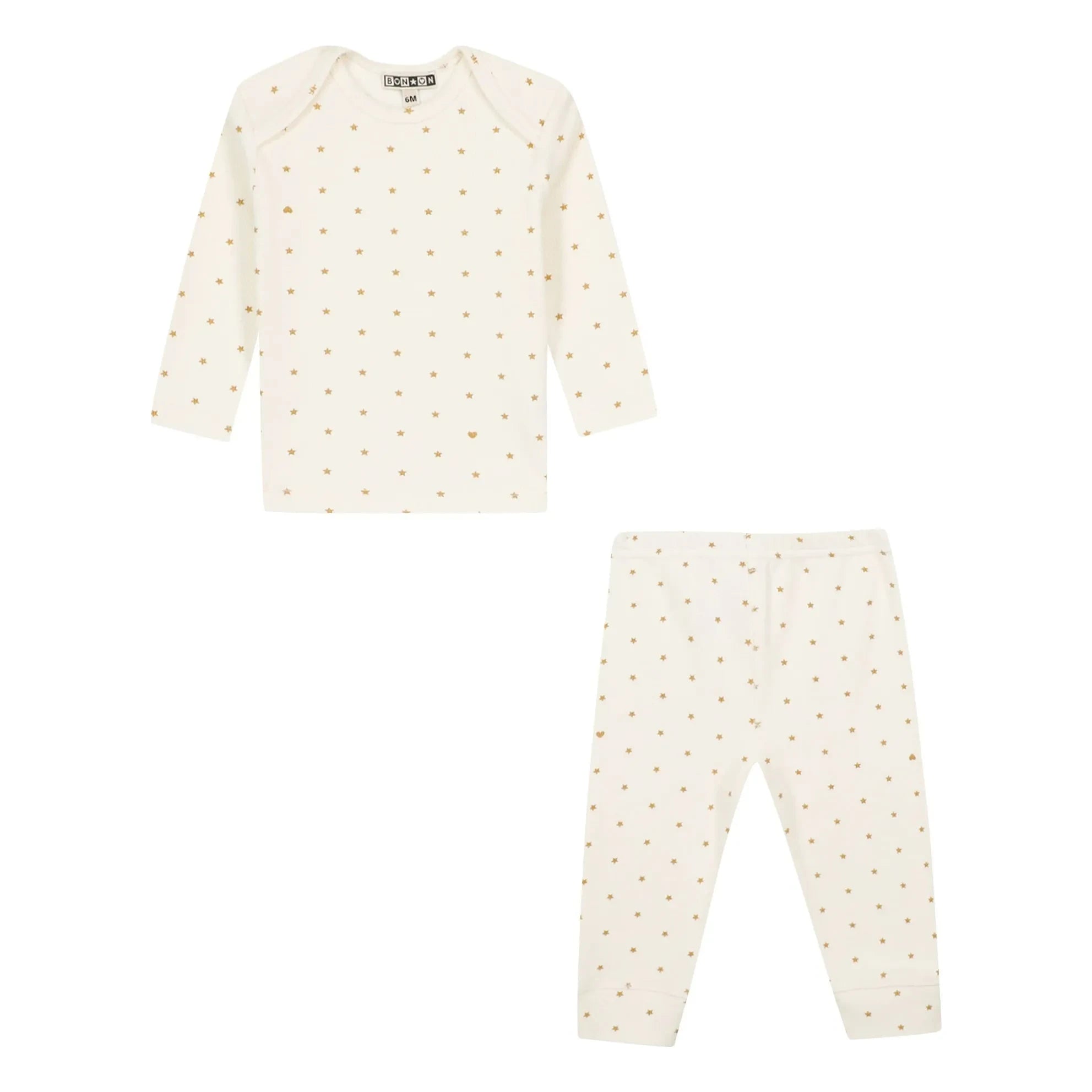 Bonton - Patino Star pijama | Soluk sarı