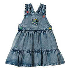 Goldie + Ace - Vestido Vaquero - Goldie + Ace x Pitufos | Azul