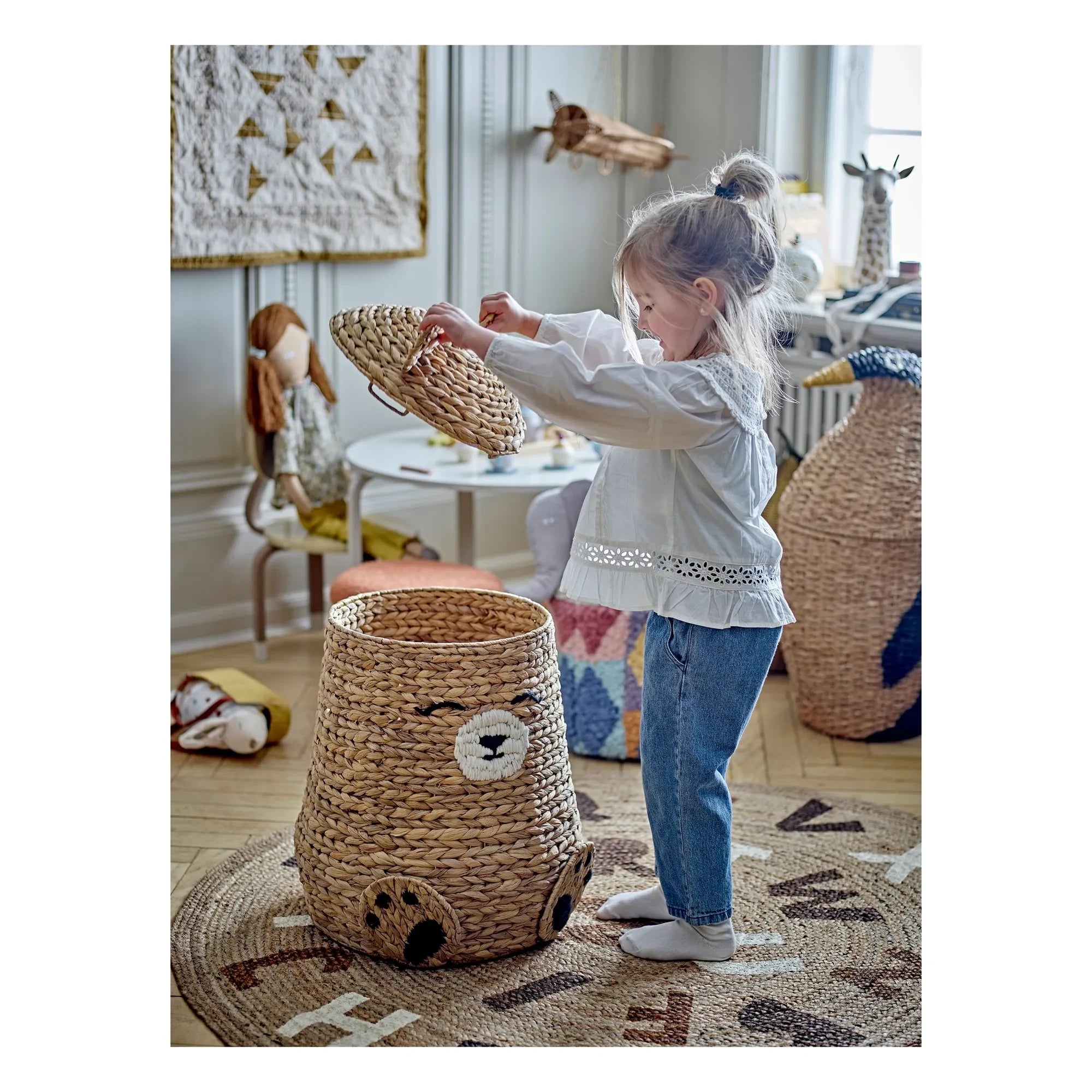 Bloomingville Mini - Cesta de almacenamiento Timone