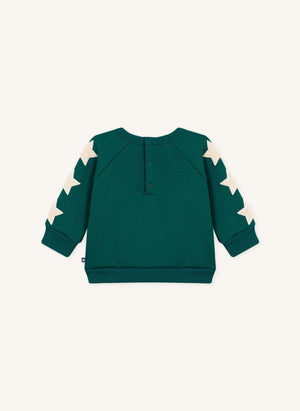 Petit Bateau - Baby Stars Sweat | Yeşil