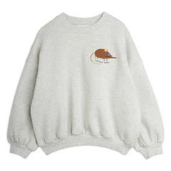Mini Rodini - قطن عضوي Mouse Sweat | Heather Grey