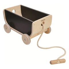 Plan Toys - Juguete de arrastre con vagón