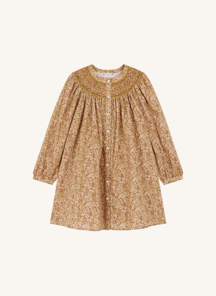 Bonpoint - Jadwiga Liberty فستان قطن عضوي | Mauve
