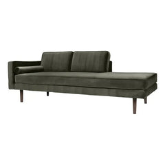 Broste Copenhague - Sillón de terciopelo Olive Green Wind
