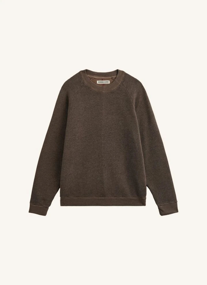Homecore - Pamuklu Terry Sweatshirt | Koyu Bej