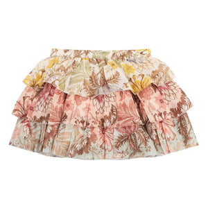 Zimmermann - Daylight Floral Ruffled Skirt | Pale Pink