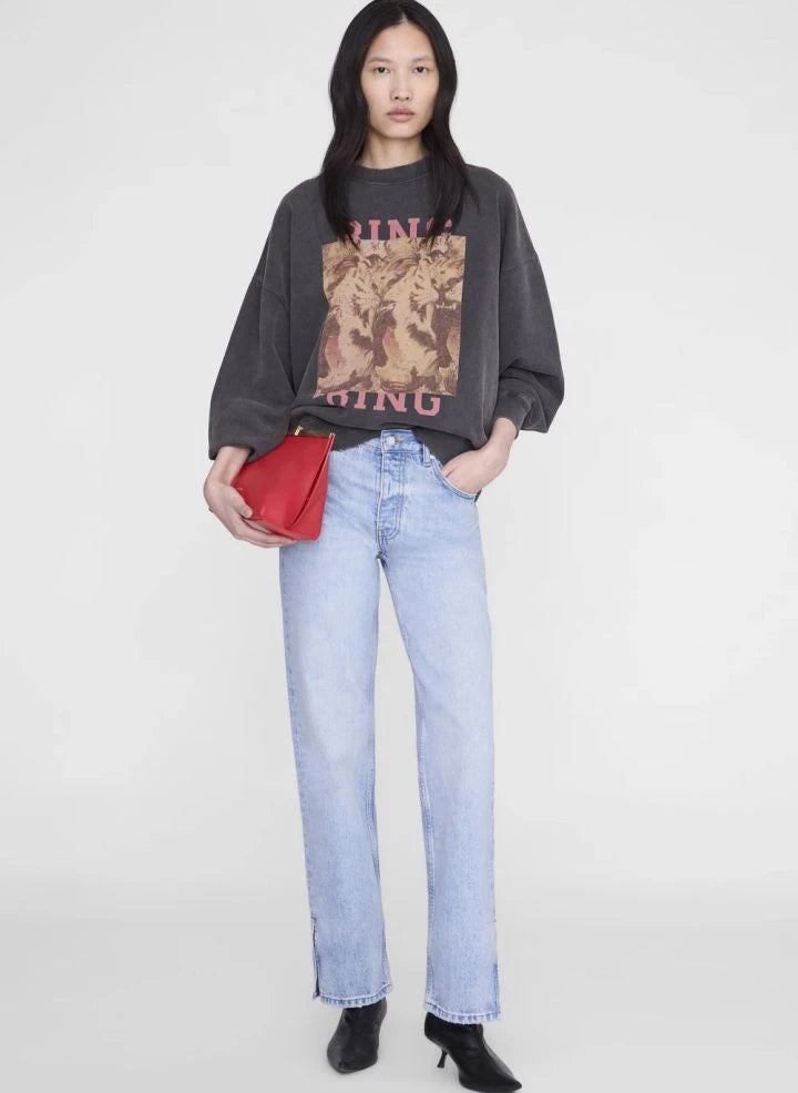 Anine Bing - Miles Tiger Bing pamuk sweatshirt | Siyah