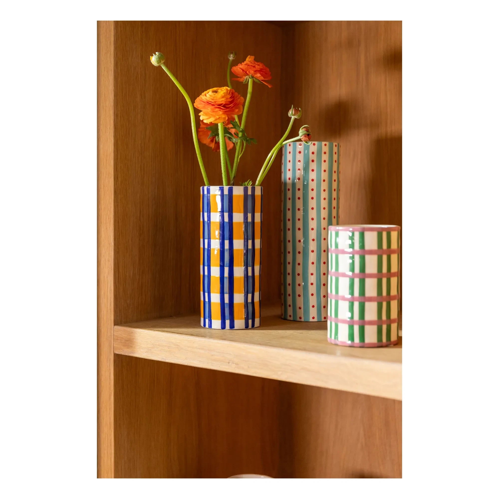 &Klevering - Clash Dot Vase | Light Blue