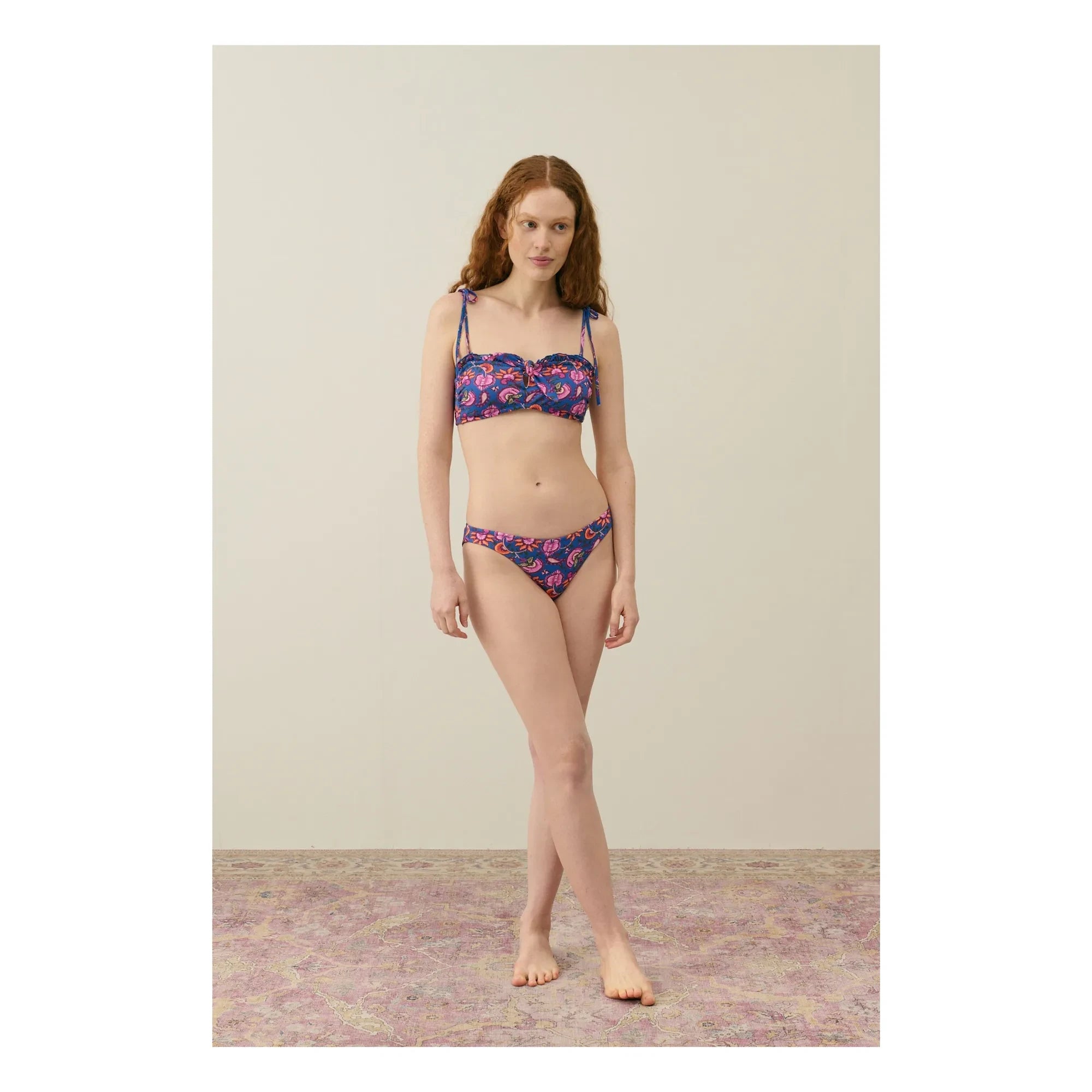 Louise Misha - Parte de Arriba de Bikini de Fibra Reciclada para Mujer - Colección de Mujer | Azul Oscuro