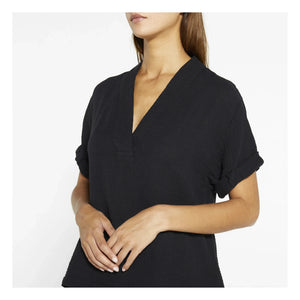 Xirena - Blusa Muselina Algodón Avery | Negro