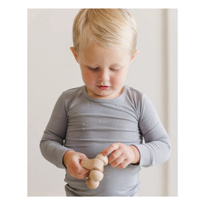 Quincy Mae - Bambus-Schlafanzug | Blau