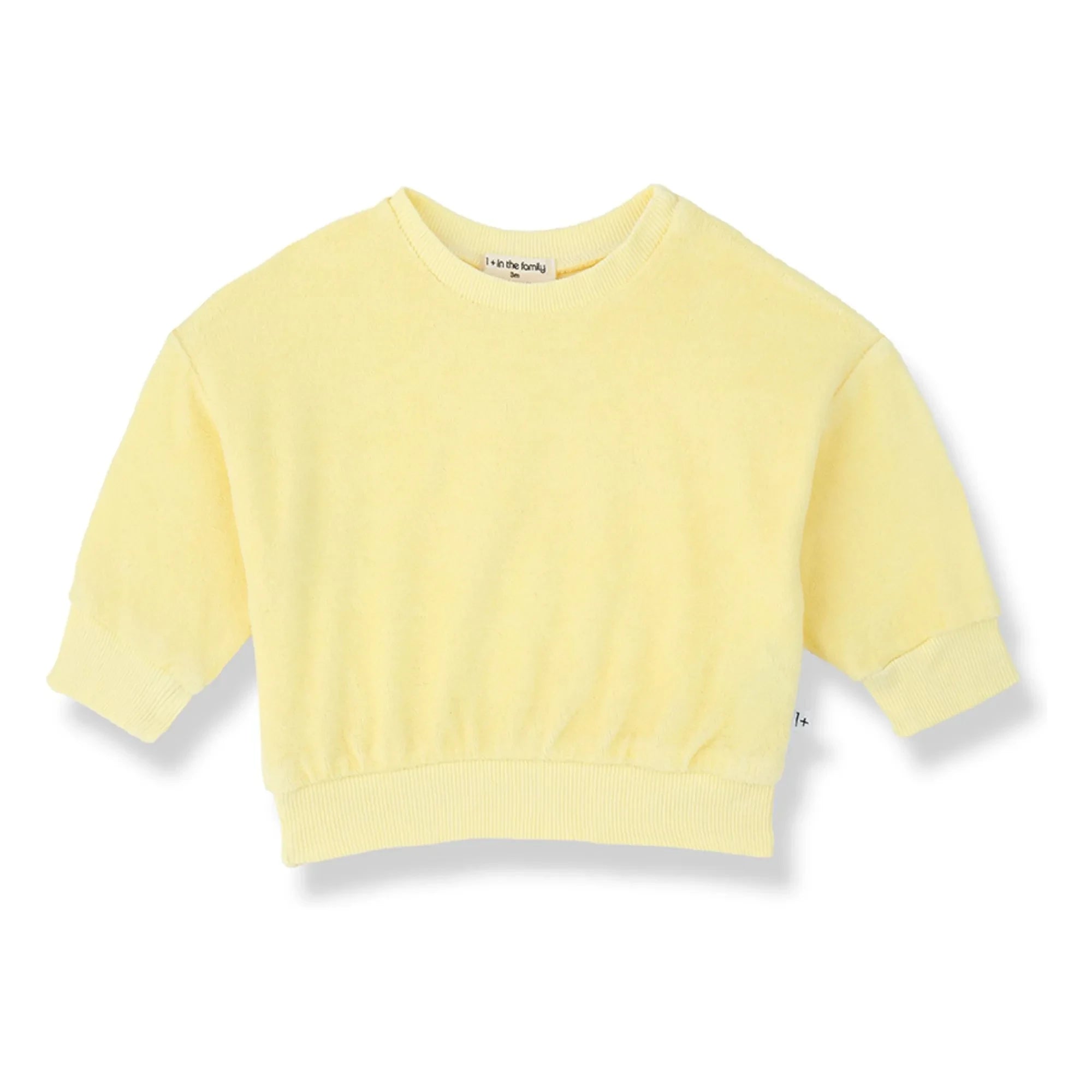 1+ in the family - Mercadal Havlu Kumaş Sweatshirt | Sarı