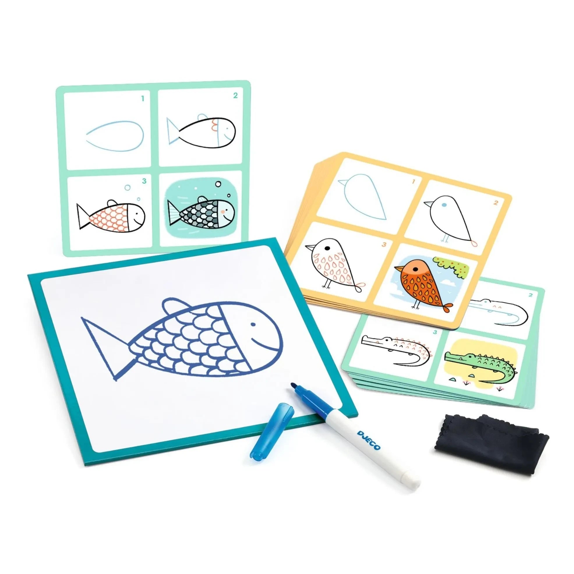 Djeco - Learn to draw with Lama & Co