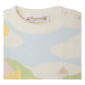 Bonpoint - Almire Poussins Pullover aus Bio-Baumwolle | Gelb
