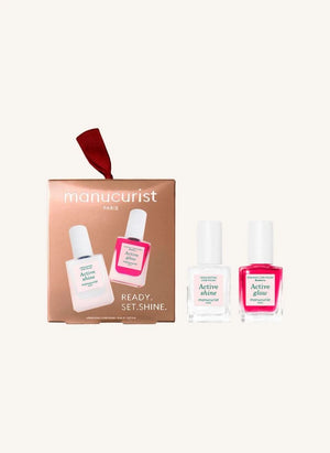 Manucurist - مجموعة هدية طلاء الأظافر المصغرة Active Shine & Active Glow