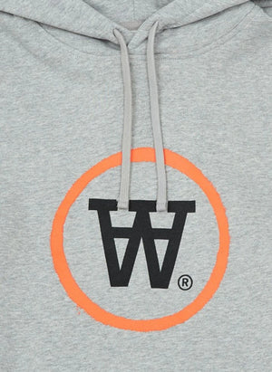 Wood Wood - Ian Organische Baumwoll Kapuzen-Sweatshirt - Erwachsenen-Kollektion | Grau