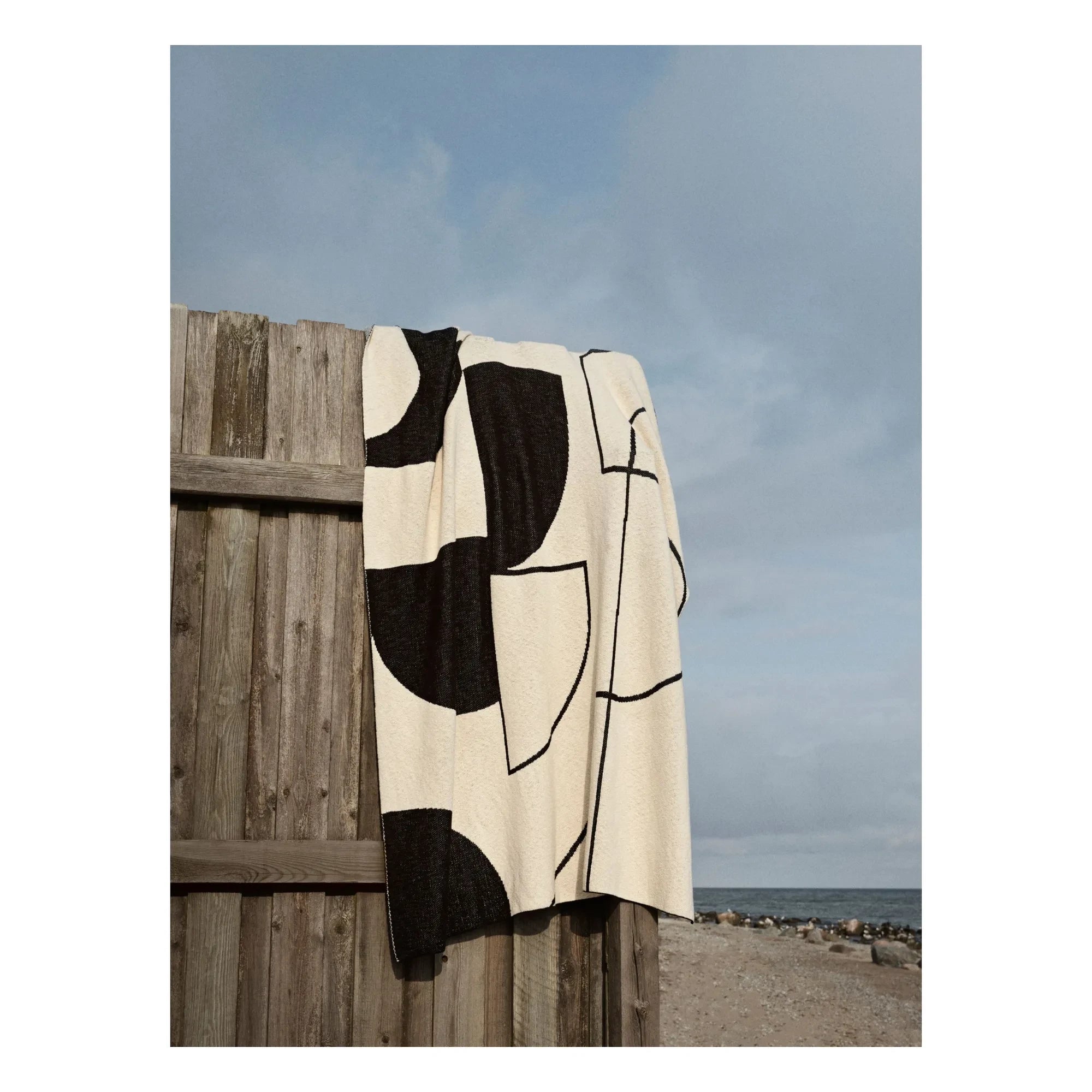 Broste Copenhagen - Maren Cotton Blanket | Black
