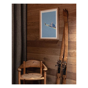 Ciel Glue - Mountain No.3 Eagle Poster - Limited Edition | Blue