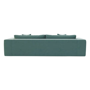 Panac Edition - Sofá de terciopelo crudo Bellechasse de 4 plazas - 260 cm | Azul marino