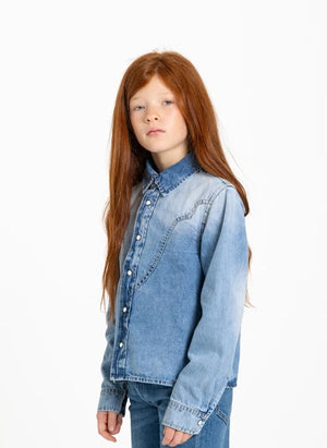 Hundred Pieces - Pauline Denim Gömlek | Açık Denim