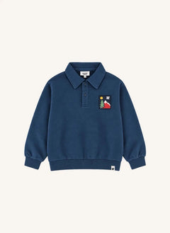 Hundred Pieces - Phoenix Mountain Sudadera de Algodón Orgánico | Gris azul