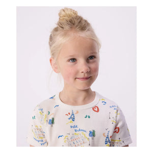 Petit Bateau - Opera Shorty Schlafanzug | Weiß