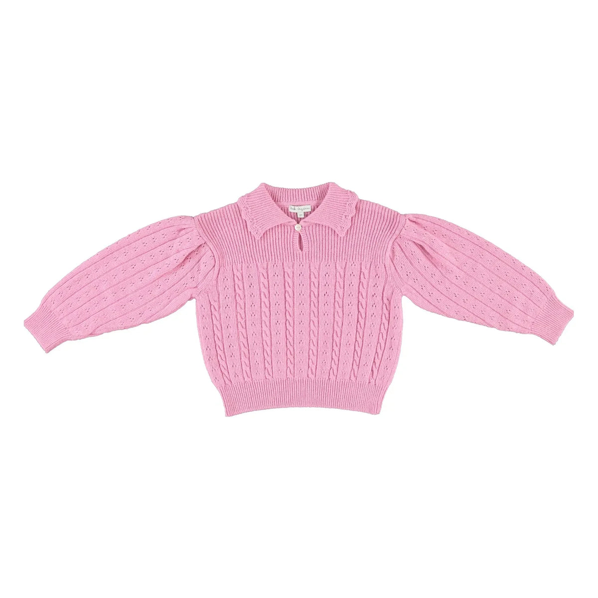 Bebe Organic - Cárdigan Dolly Laine Pointelle | Rosa