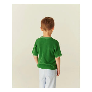 Copenhagen Colors - Polo de punto de algodón orgánico | Meadow Green
