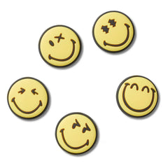 Crocs - 5'li Jibbitz Smiley Seti | Sarı