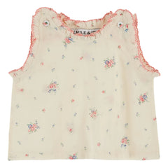 Emile et Ida - Bio-Baumwoll-Blumentop | Creme