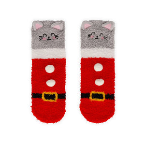Legami - Kids' Noel Slipper Çoraplar Kitty Santa - Tam Bir Uyum!