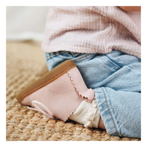Lazare - Feston Raoul Suede Lace-Up Sneakers | Powder Pink
