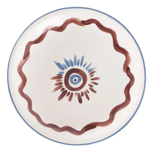 Tressé - Patterned Dessert Plate | Brown