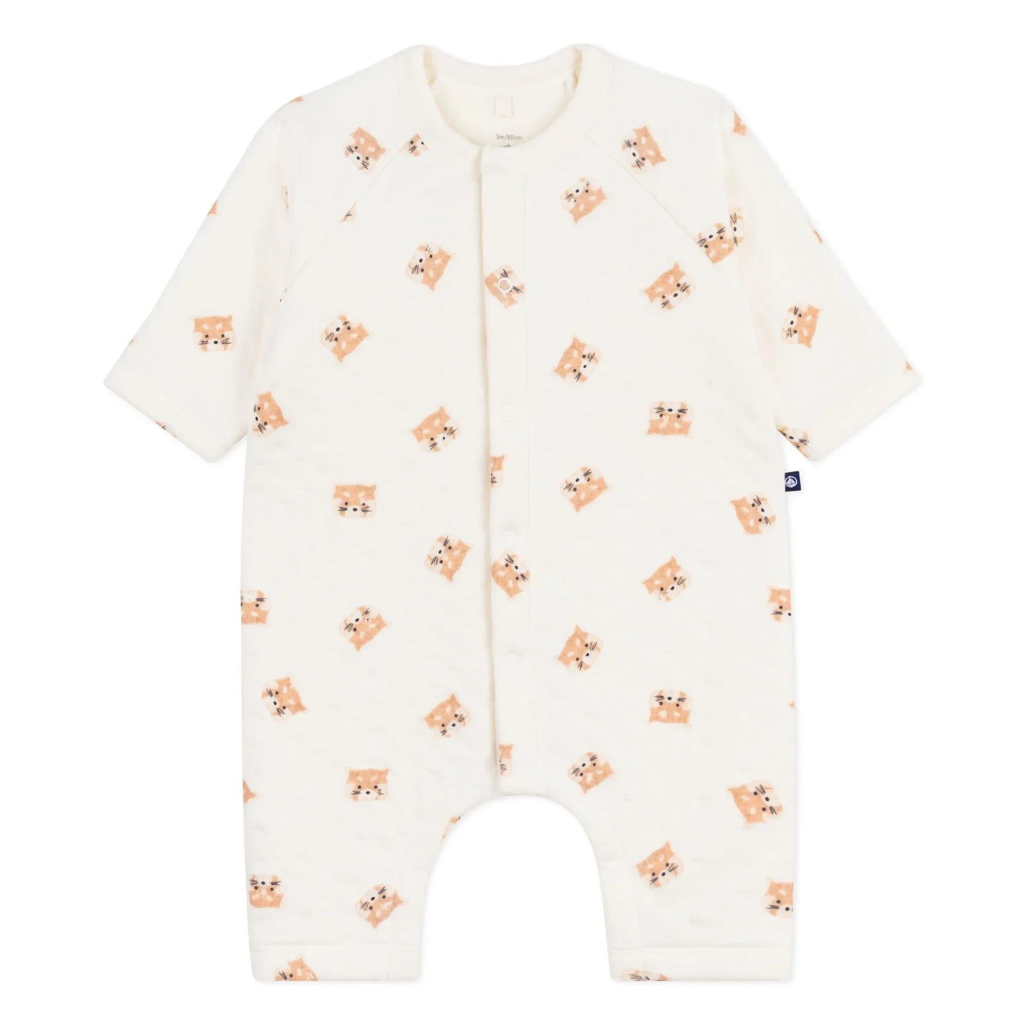 Petit Bateau - Ecru Kedi Kombinasyonu
