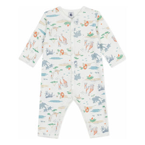 Petit Bateau - Dors Bien Savane Pijama | Beyaz