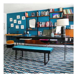 Maison Sarah Lavoine - Gaspard Samt-Sitzbank | Sarah Blue