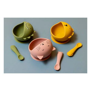 Trixie - Mr. Lion Bebek Yemek Seti | Sarı