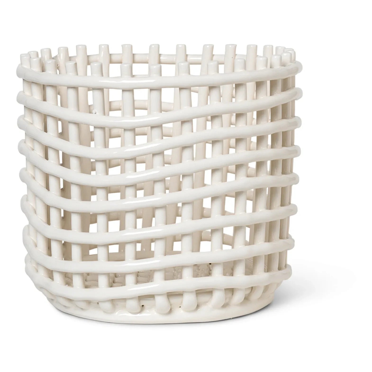 Ferm Living - Seramik Sepet | Beyaz