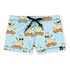 Beach & Bandits - Let It Slide UV-Schutz Badeshorts Recycelte Fasern | Hellblau