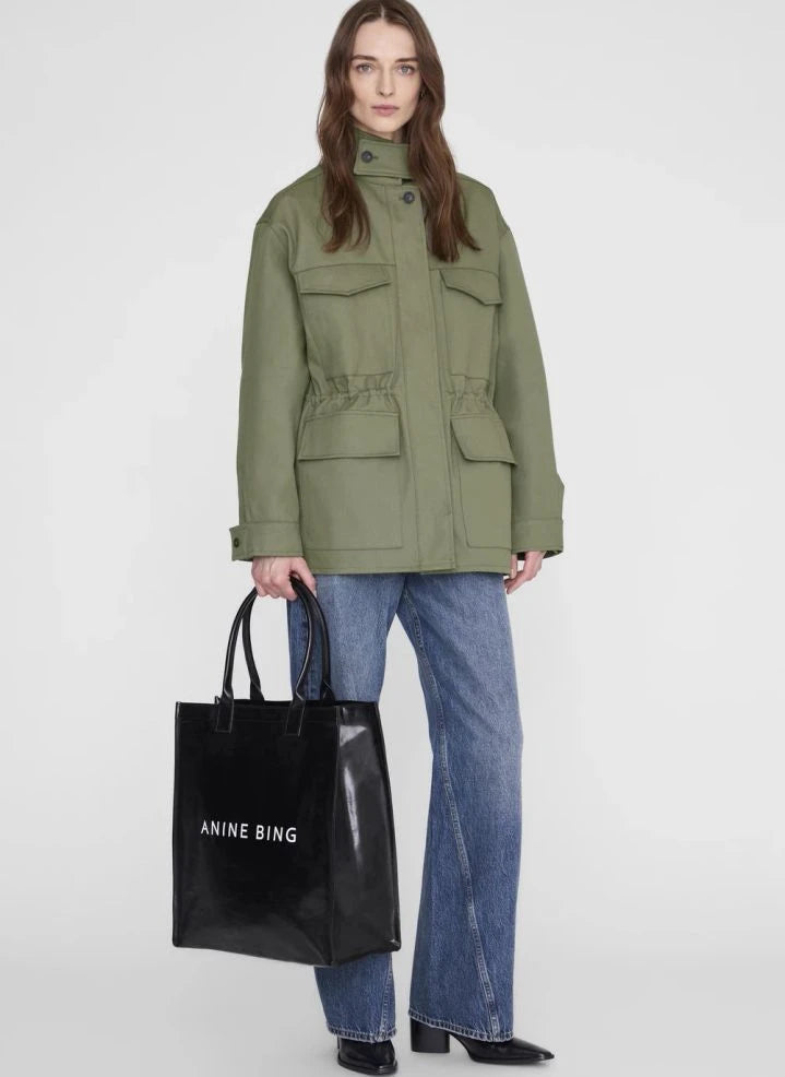Anine Bing - Leonie Pamuk tote çanta | Siyah