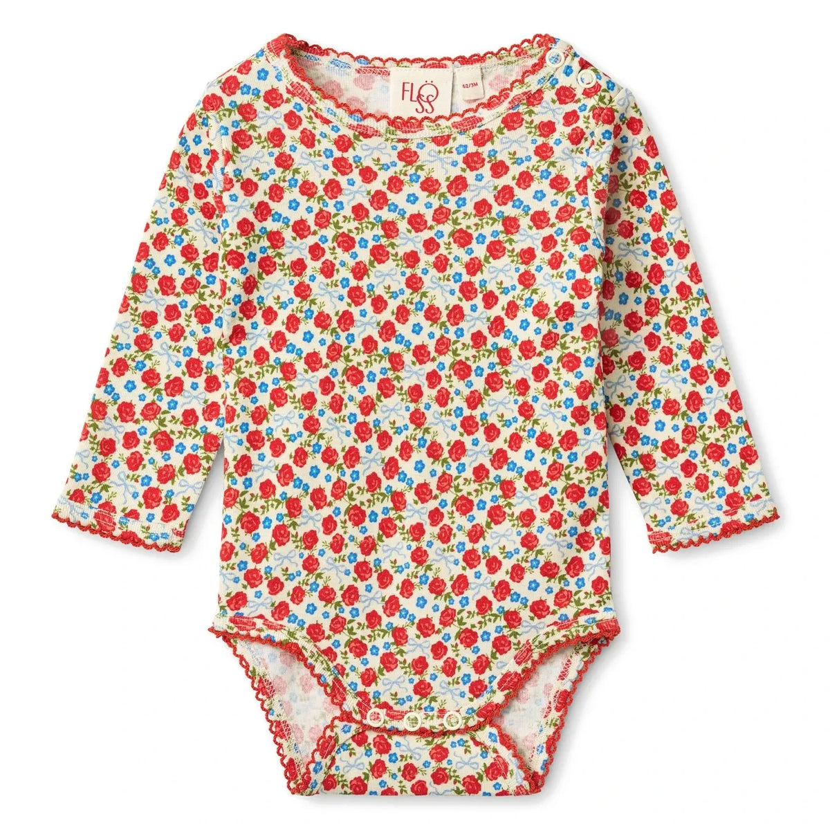 Flöss - Floral Fresa Bodysuit | Rot
